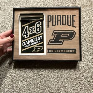 Purdue University Boilermakers Wooden Memory Frame NEW